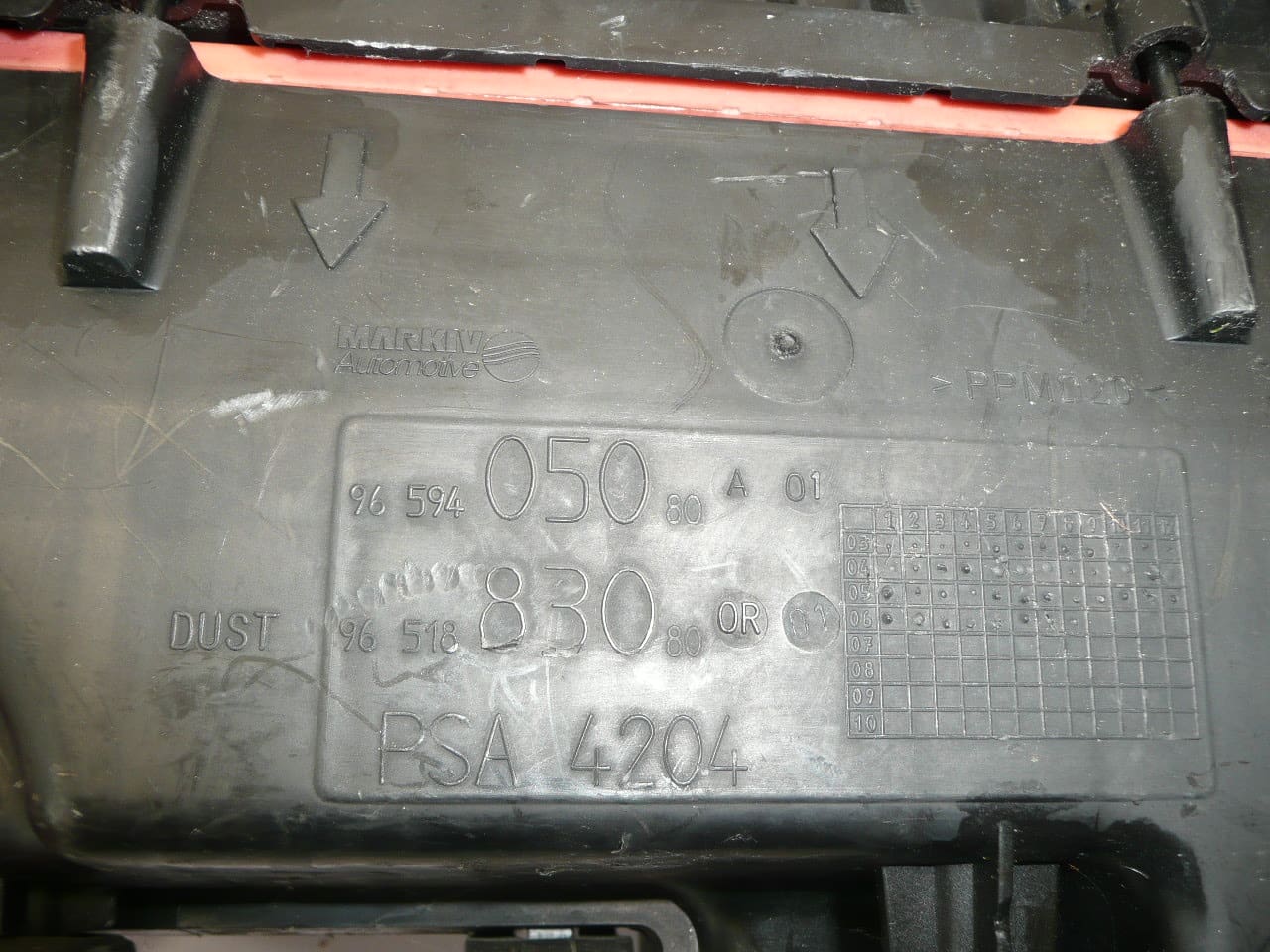 Caja De Filtro Citroën Peugeot 1.6 HDi 9659405080 9651883080 1420N9 - Imagen 2