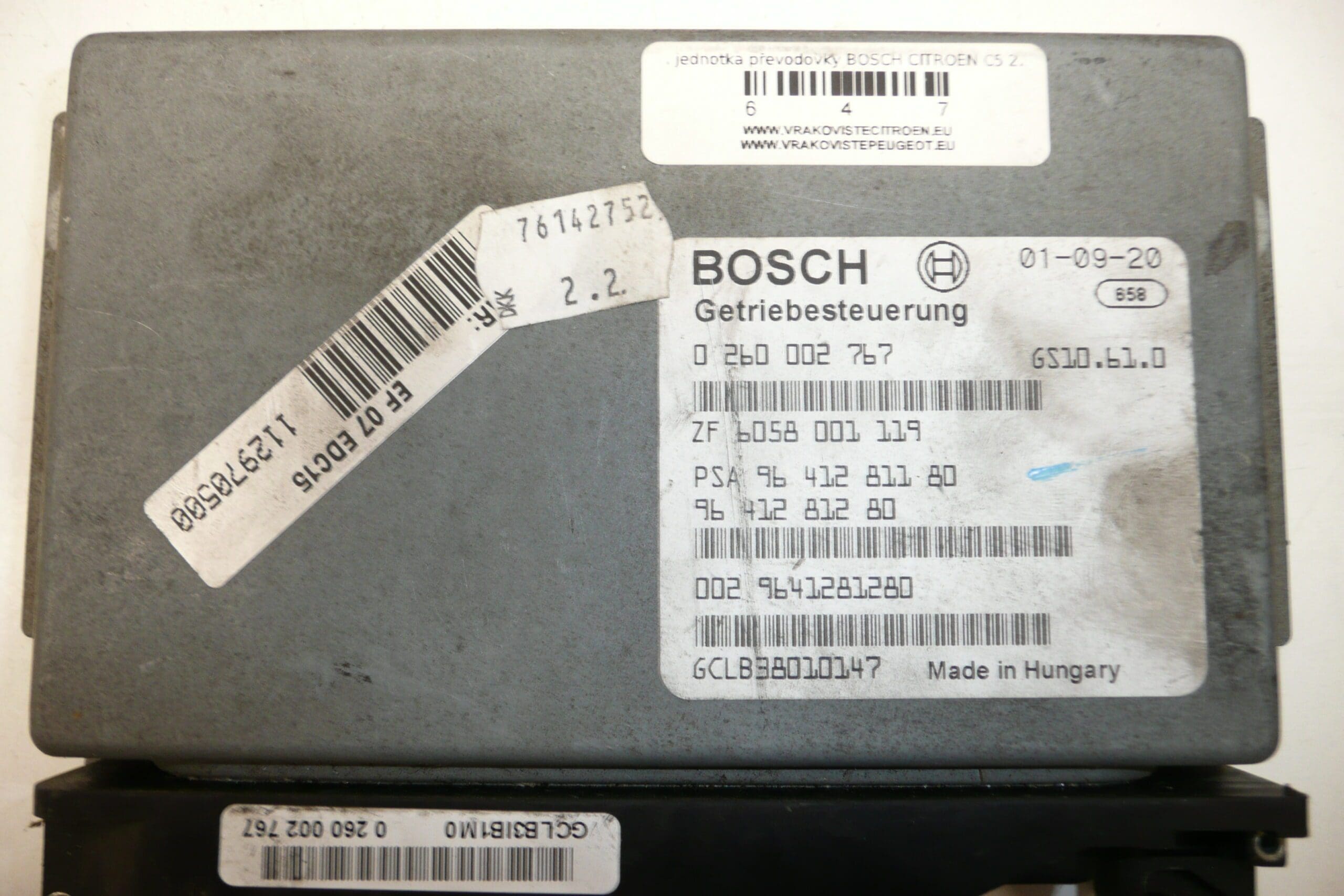 ECU Bosch para Citroën C5 2.2 HDi 0260002767 9641281180 2529L8 - Imagen 2
