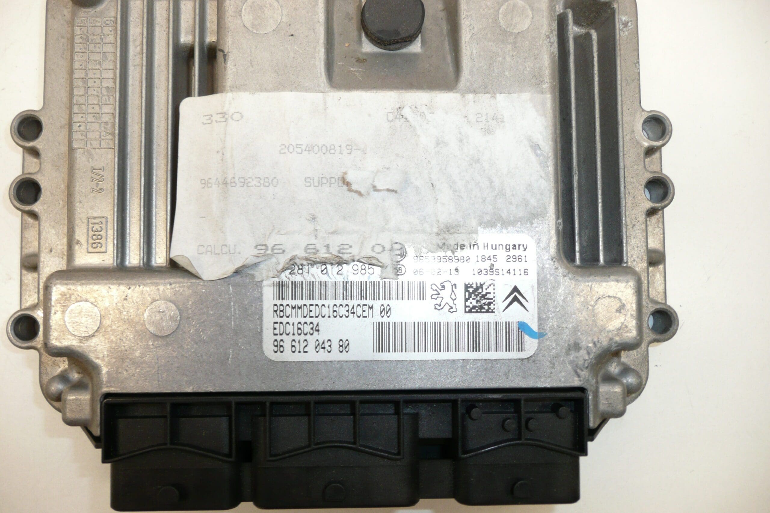 Unidad De Control Bosch EDC16C34 Citroën 0281012985 9661204380 - Imagen 2