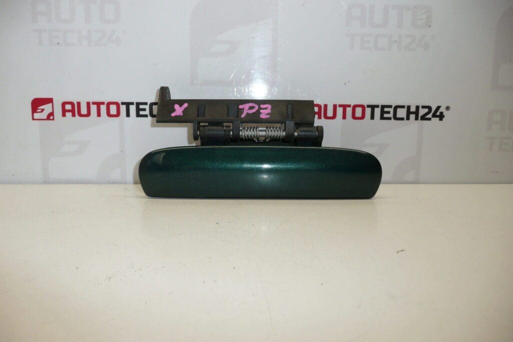 Maneta puerta trasera derecha Citroën Xsara verde metalizado 9101N5