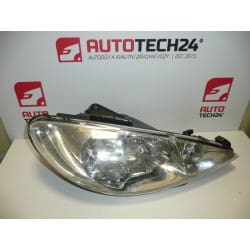 P faro Peugeot 206 H7+H7 9628666780 6205S9
