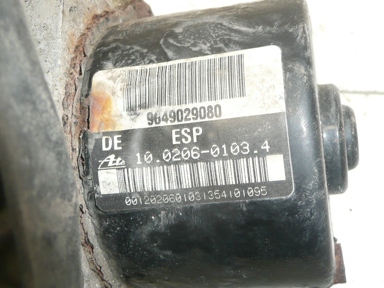 Módulo de control ABS/ESP ATE para Citroën C3 9649029080 10.0206-0103.4 - Imagen 2