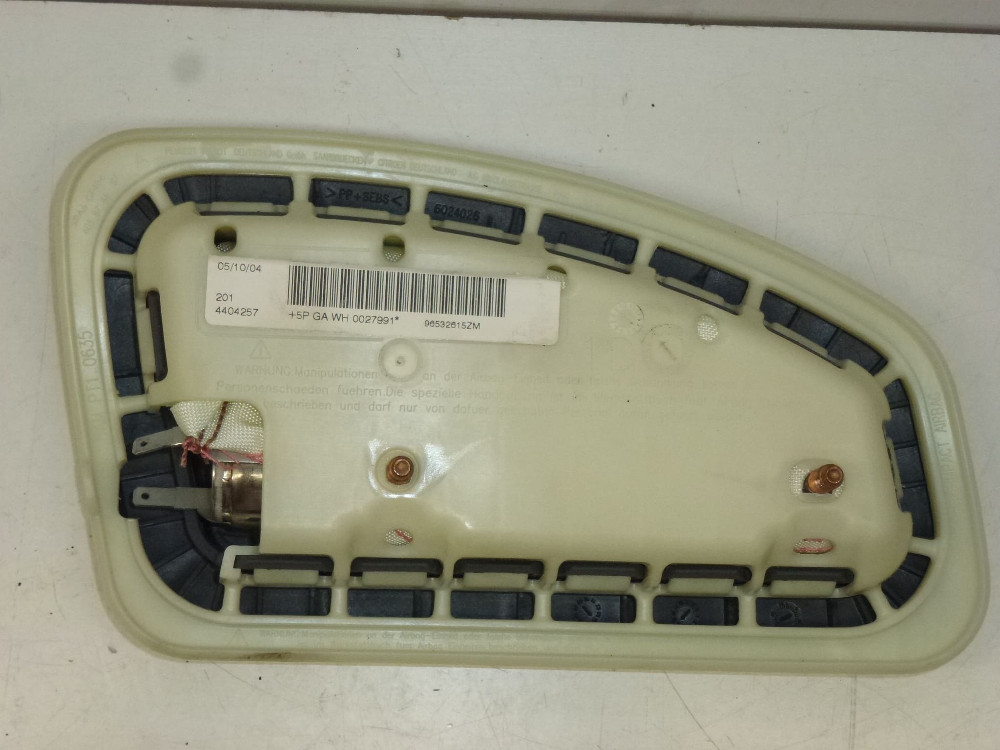 Airbag Lateral Derecho Para Asiento Peugeot 407 96532615ZM 8216FA - Imagen 2