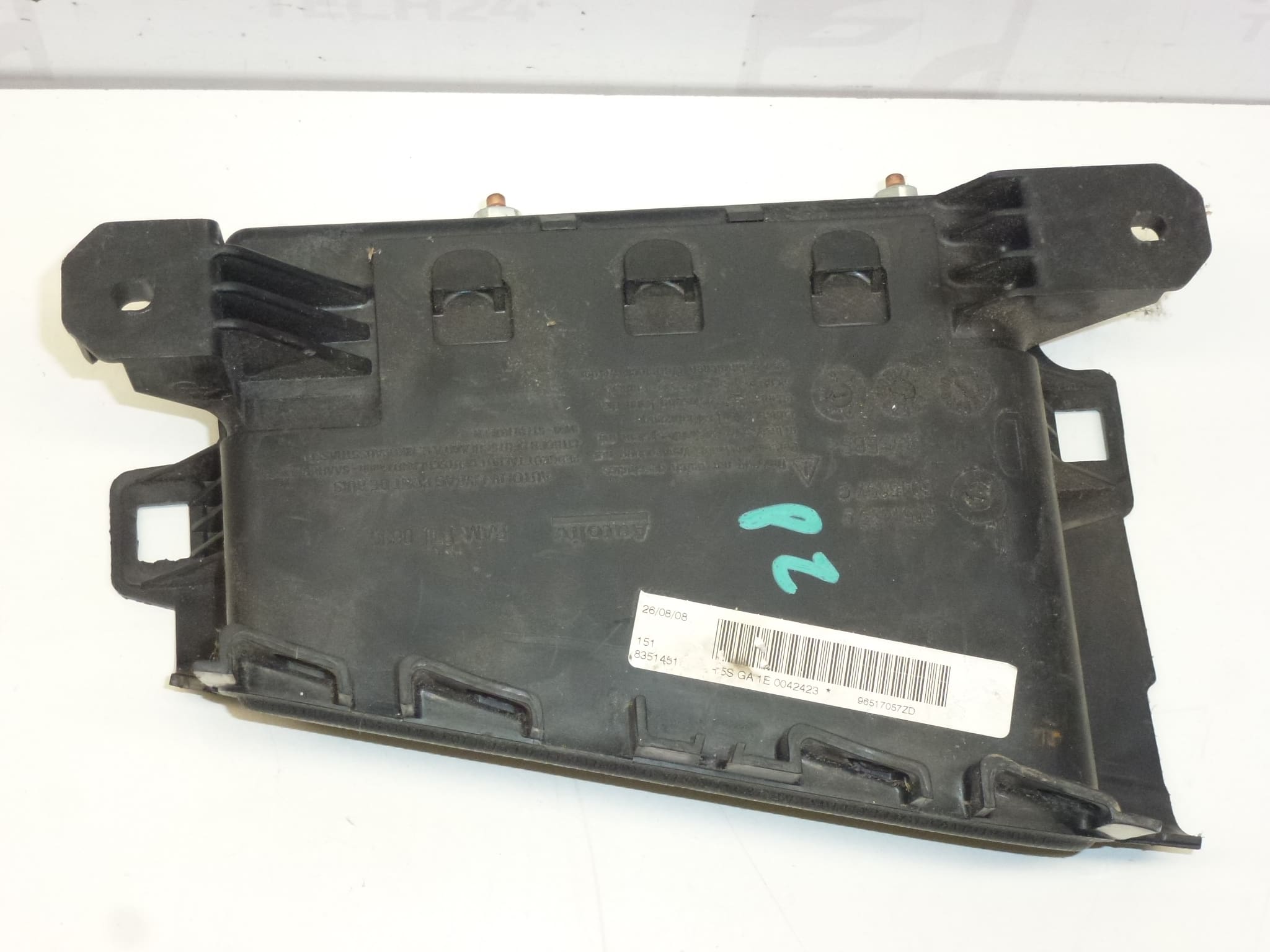 Airbag del asiento trasero derecho Citroën C6 96517057ZD 8216JL - Imagen 2