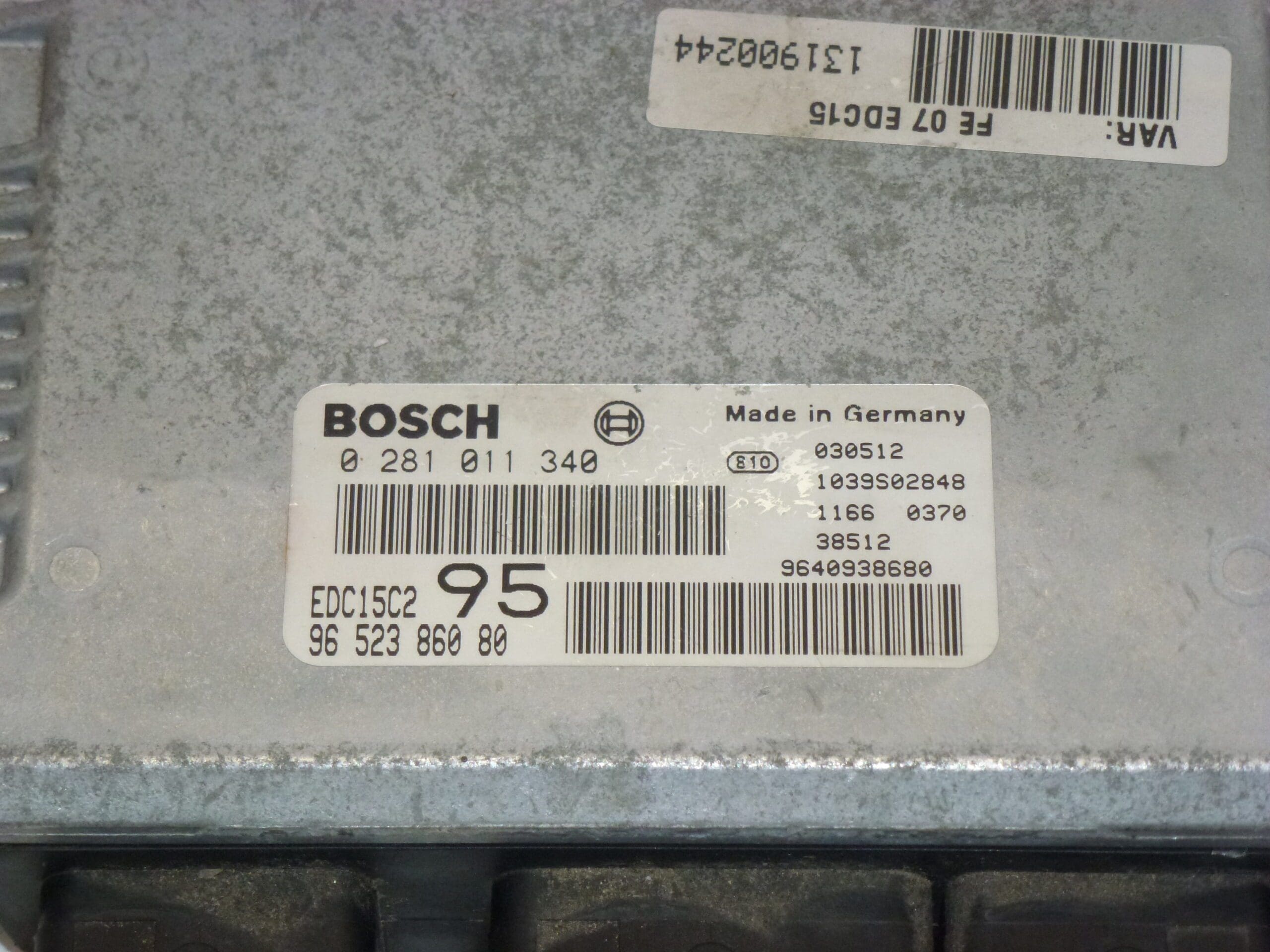 ECU Bosch EDC15C2 Virgen 9652386080 0281011340 - Imagen 2