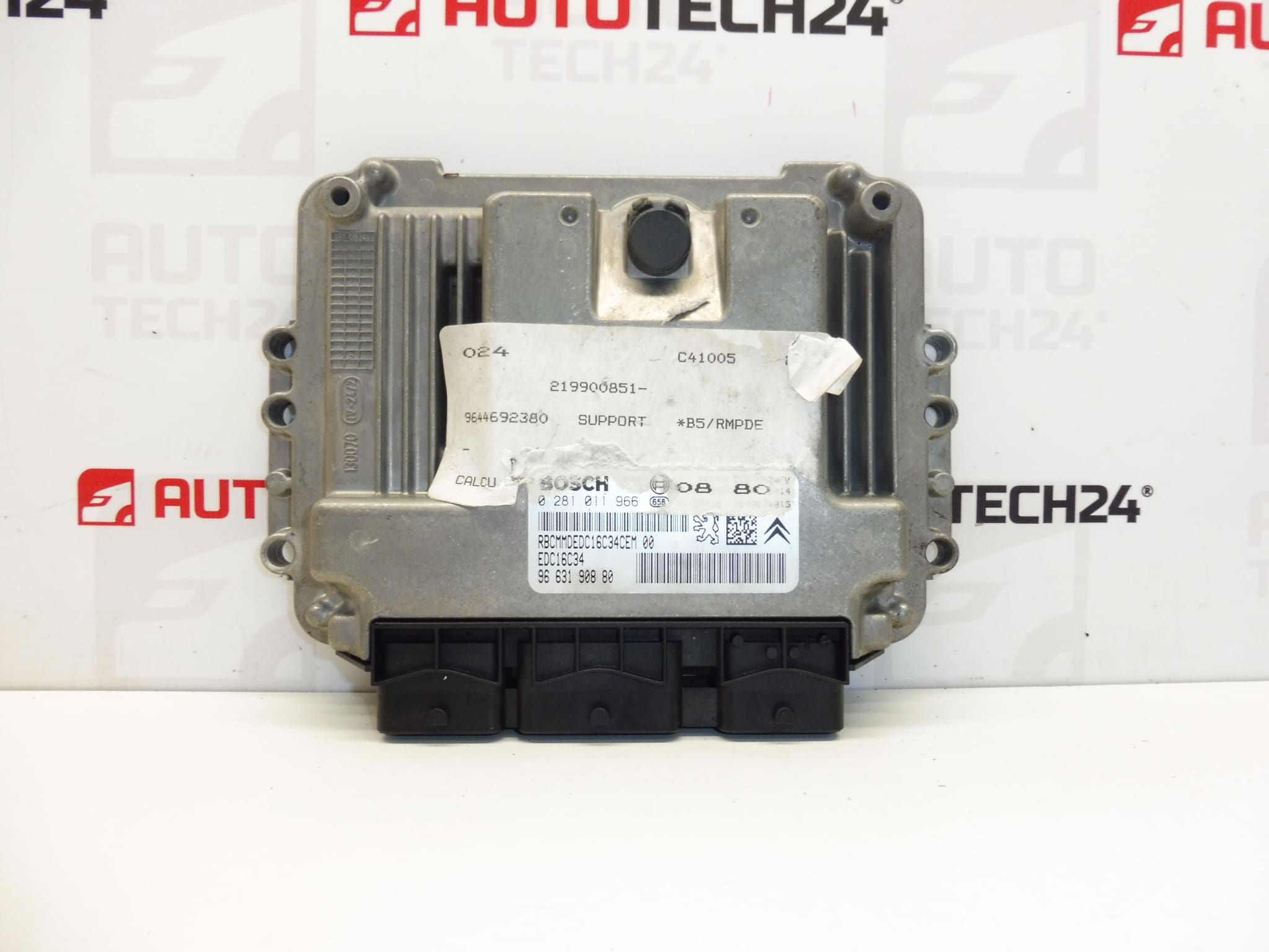 Centralita Bosch EDC16C34 Citroën Peugeot 0281011966 9663190880