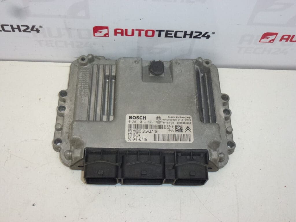 Centralita Bosch EDC16C34 Citroën Peugeot 0281013872 9664843780