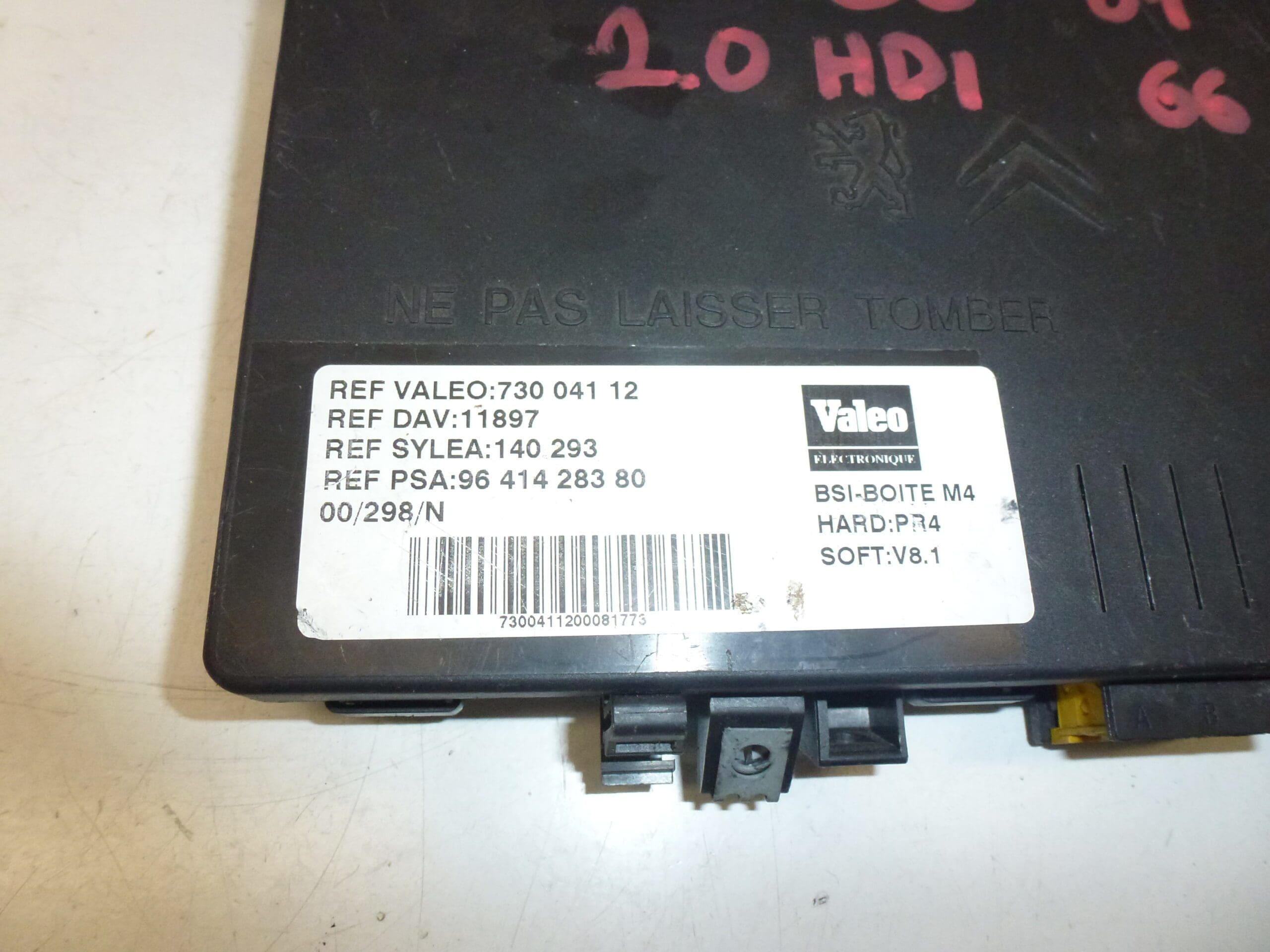 Unidad de control BSI Valeo M4 9641428380 73004112 - Imagen 2