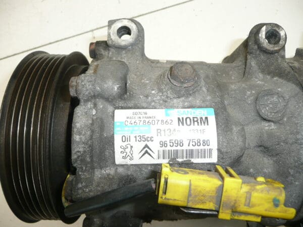 Compresor de aire acondicionado Sanden SD7C16 1331F 9659875880 - Imagen 2