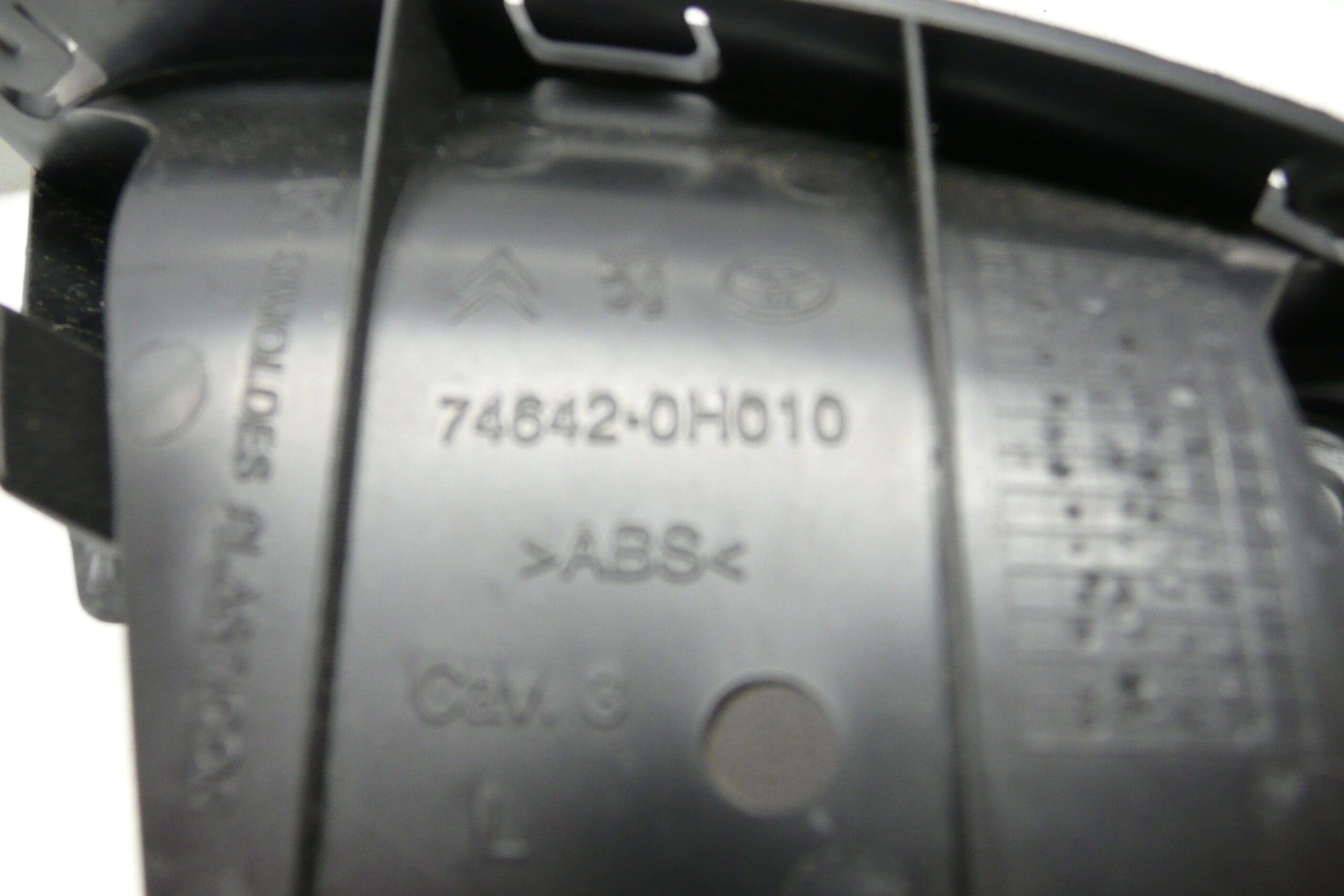 Tirador interior izquierdo para Citroën C1 y Peugeot 107, blanco, 74646-0H010 74642-0H010 - Imagen 2