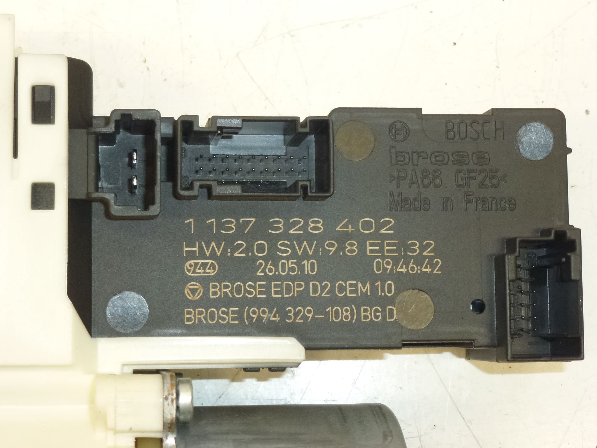 Motor del Elevalunas Derecho Peugeot 407 9663036380 9222Y8 - Imagen 2