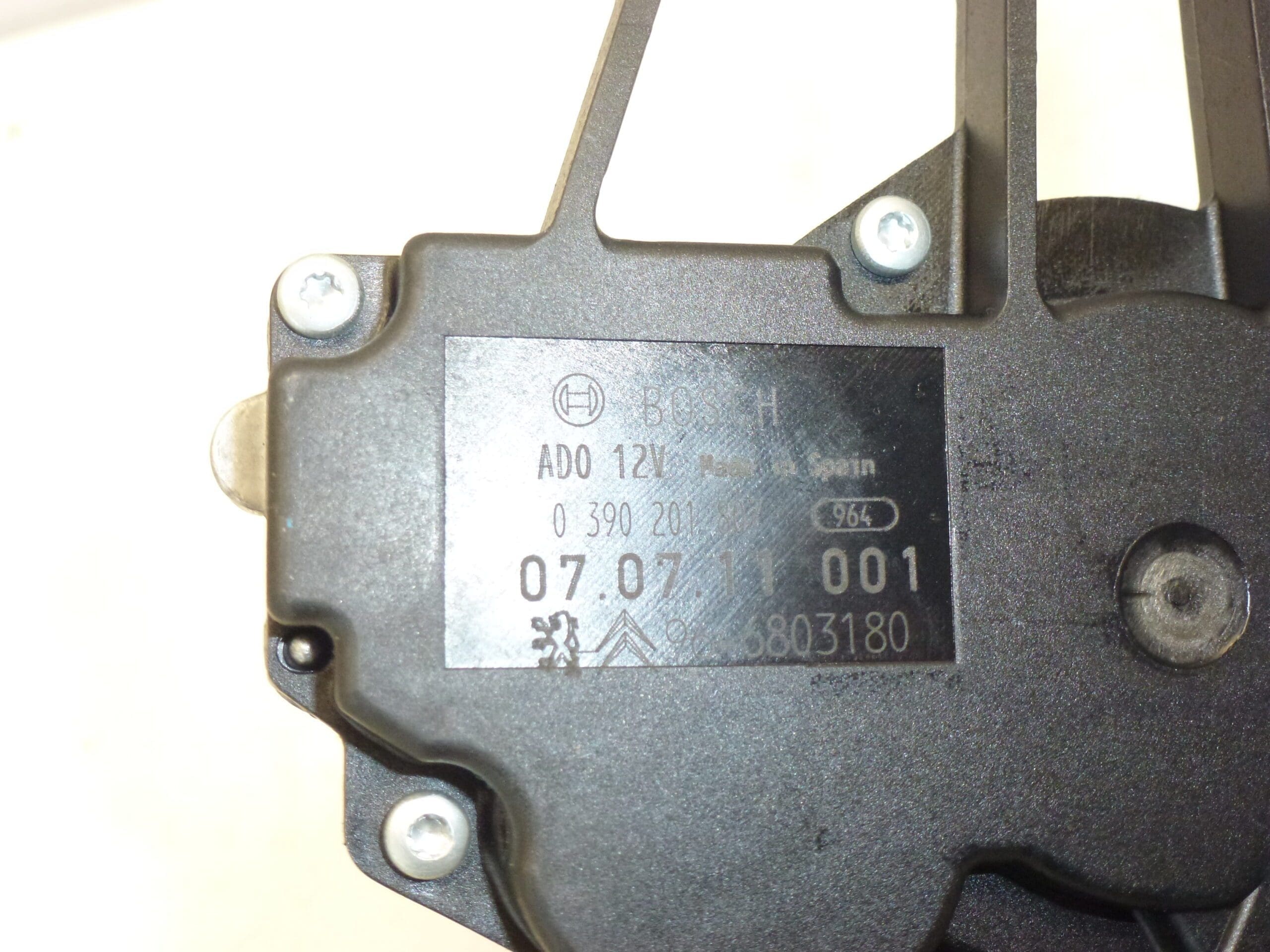 Motor del limpiaparabrisas trasero para Citroën y Peugeot 0390201807 9646803180 6405S2 - Imagen 2