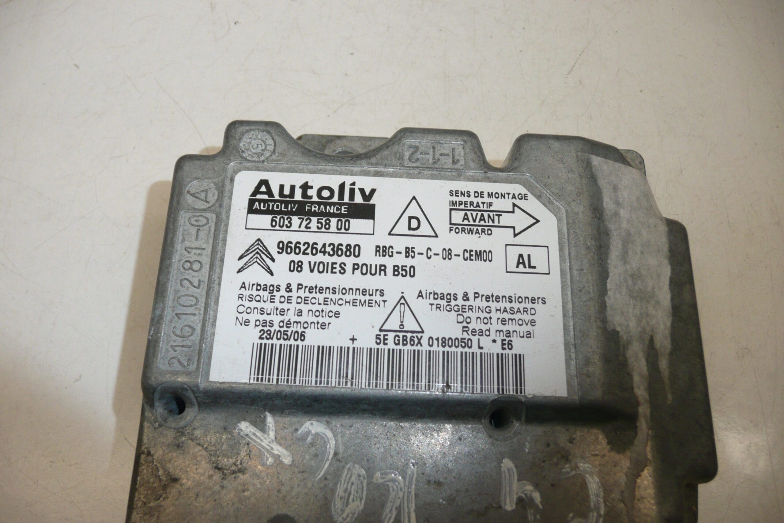 Unidad de Airbag para Citroën C4 9662643680 - Imagen 2