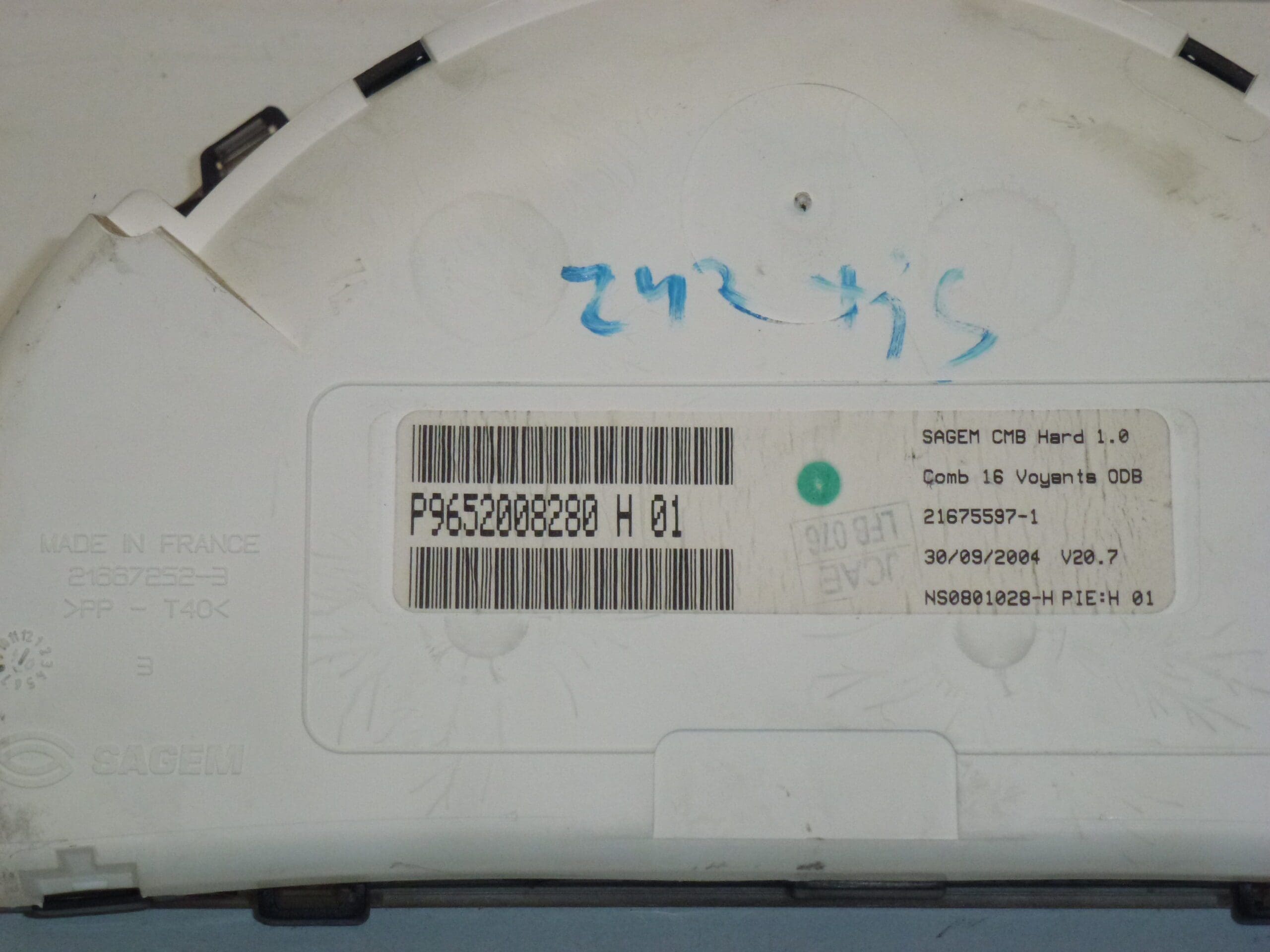 Tacómetro para Citroën C2/C3 242.000 km 9652008280 6105EV - Imagen 2