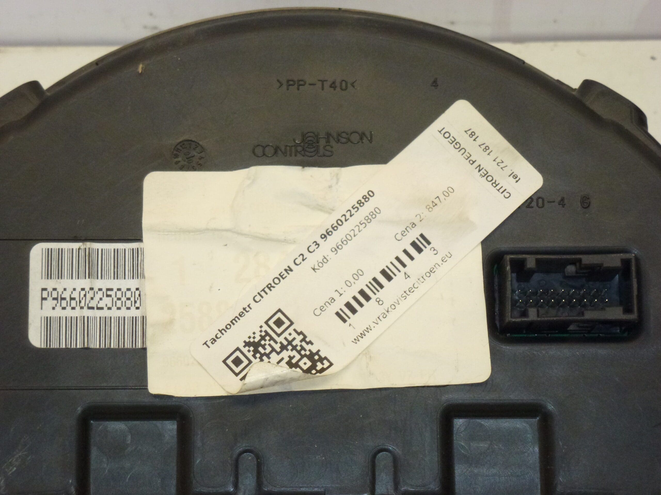 Tacómetro Citroën C2 C3 9660225880 6105WL - Imagen 2