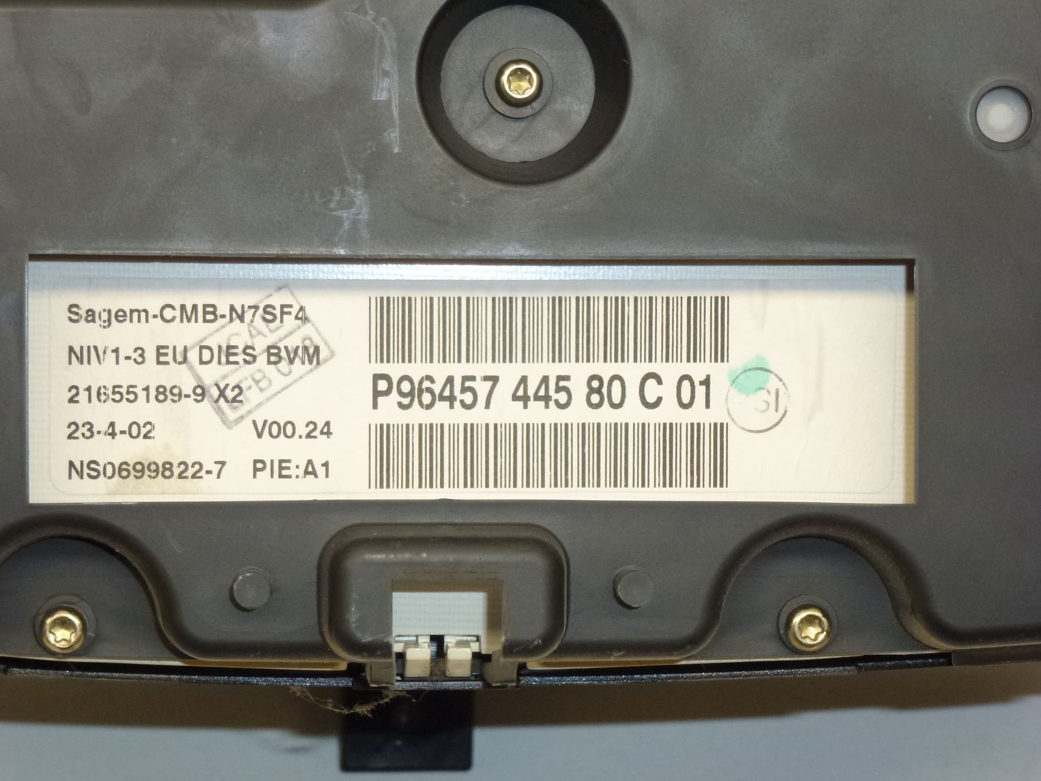 Tacómetro 212.000 km Citroën Xsara Sagem 9645744580 6104SJ - Imagen 2