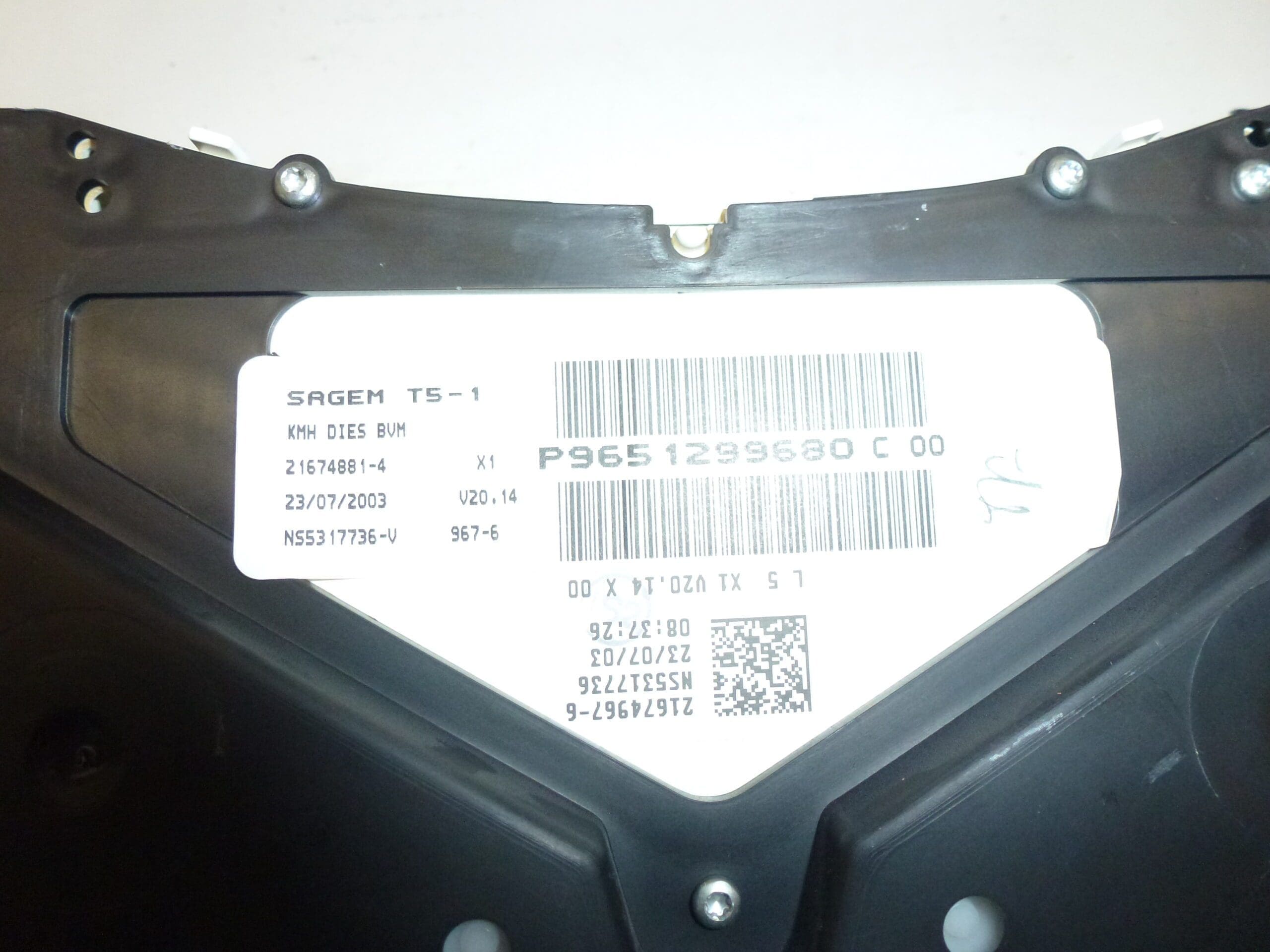 Tacómetro Peugeot 307 168.000 km 9651299680 6104ZS - Imagen 2