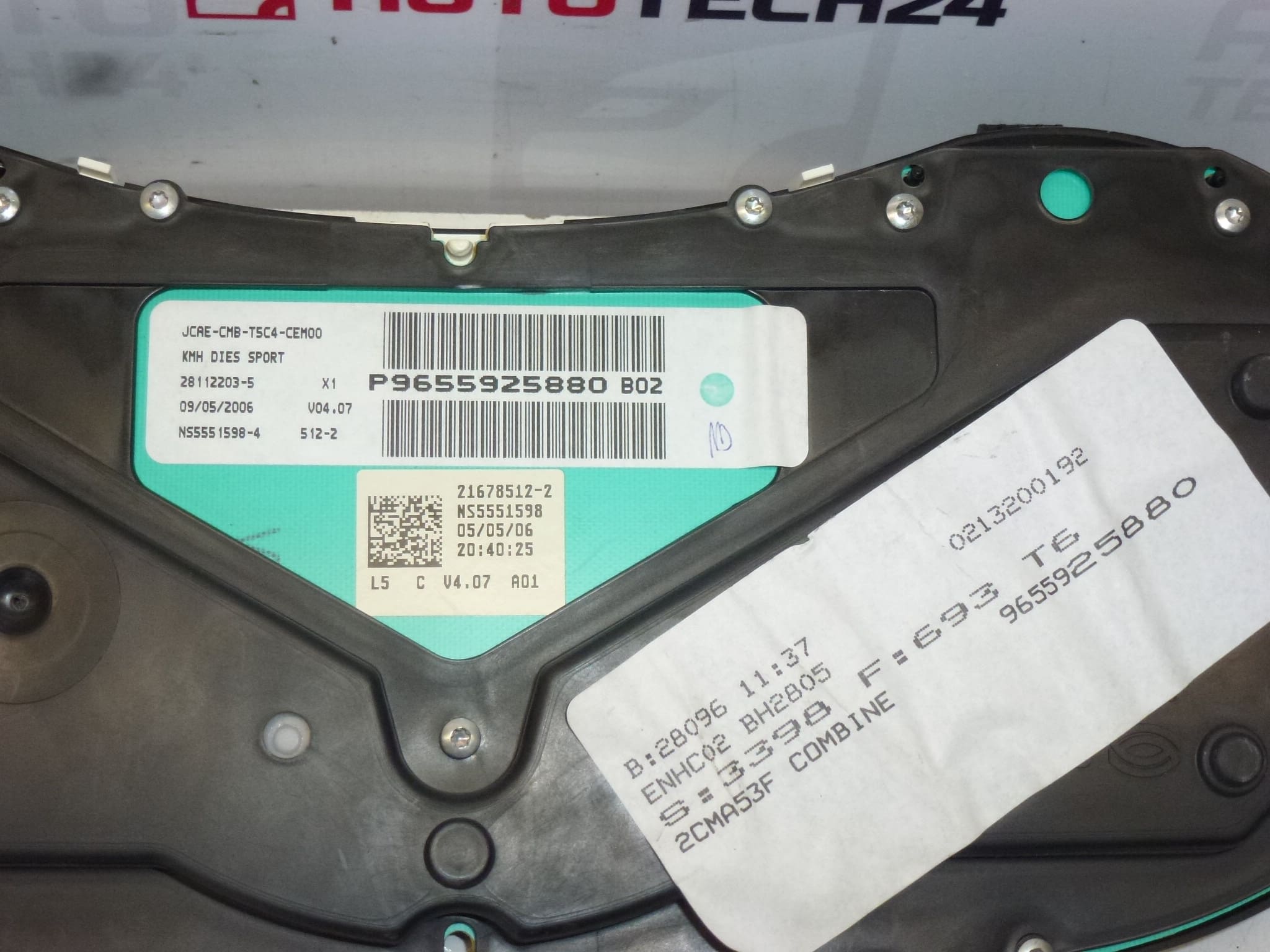 Tacómetro Peugeot 307 II 239000 km 9655925880 - Imagen 2