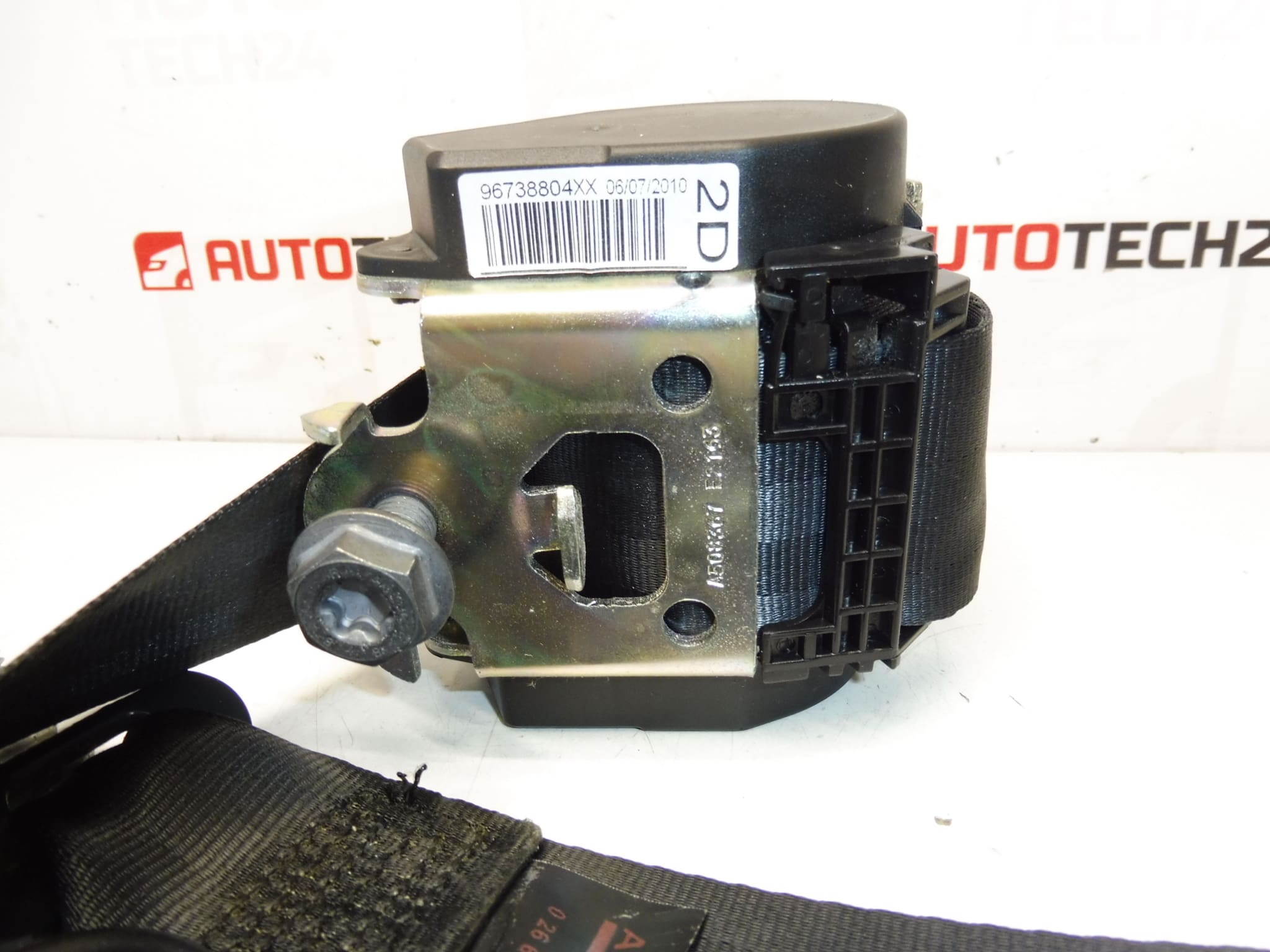 Cinturón de seguridad trasero derecho Peugeot 207 96738804XX 8975XK - Imagen 2