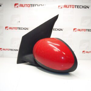 Espejo izquierdo rojo Citroën C1 Peugeot 107 87940-0H010 87940-0H011