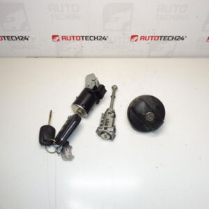 Conjunto de cerraduras, cuadro de interruptor 2 llaves Citroën C3 III 9814453580 1608682880