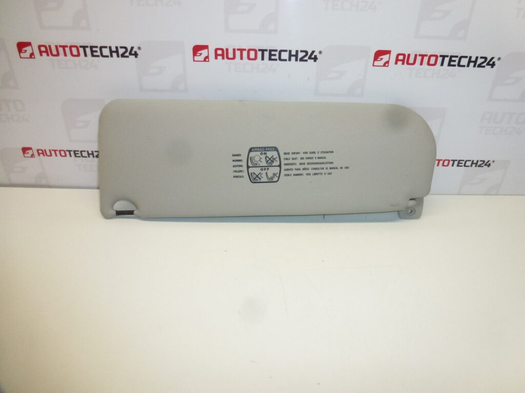 Visera parasol Citroën C8 Peugeot 807, iluminación - derecha 8143GN