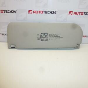 Visera parasol Citroën C8 Peugeot 807, iluminación - derecha 8143GN