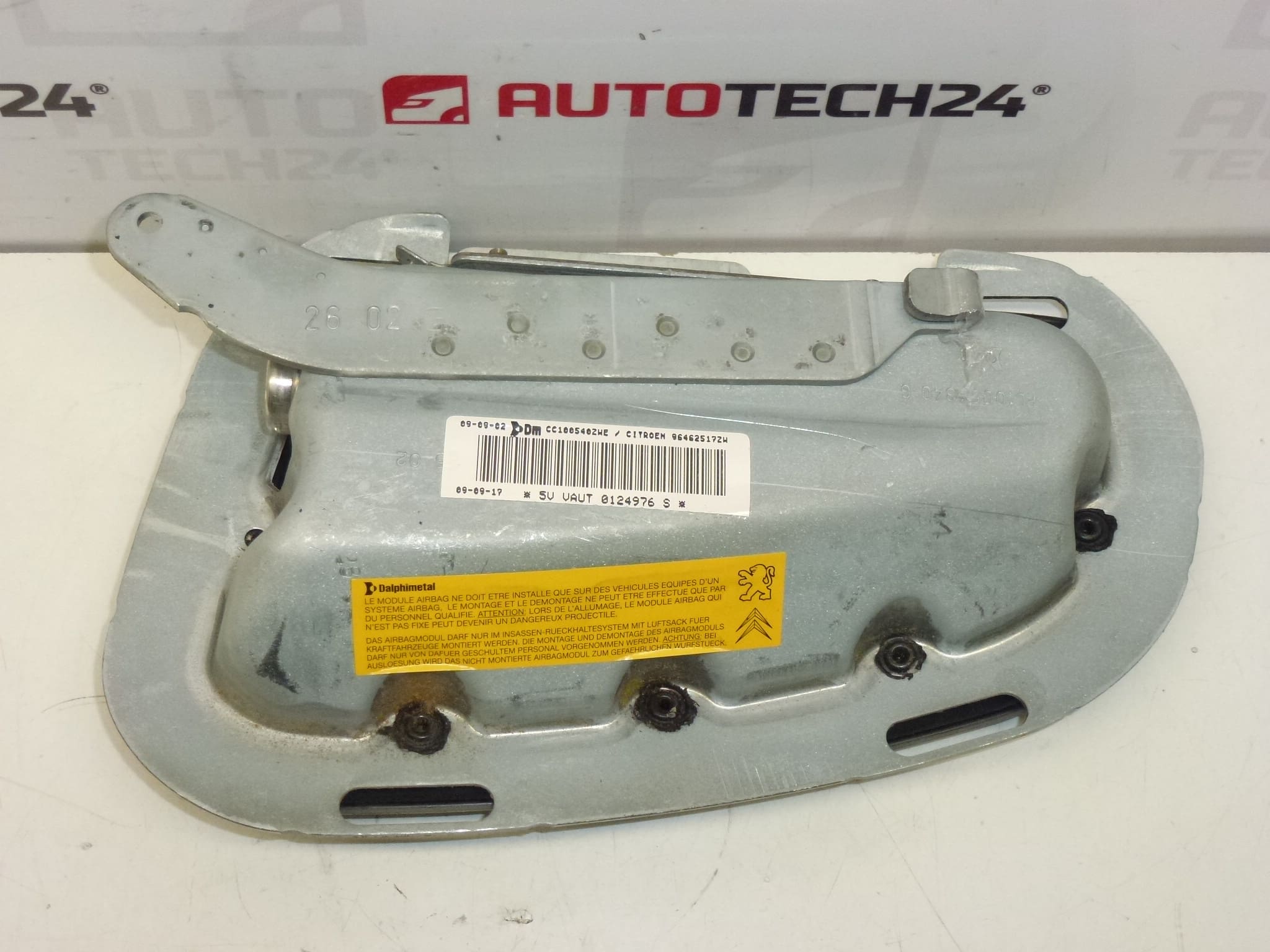 Airbag asiento delantero izquierdo gris claro para Citroën C2/C3 96462517ZW 8216Q4 - Imagen 2
