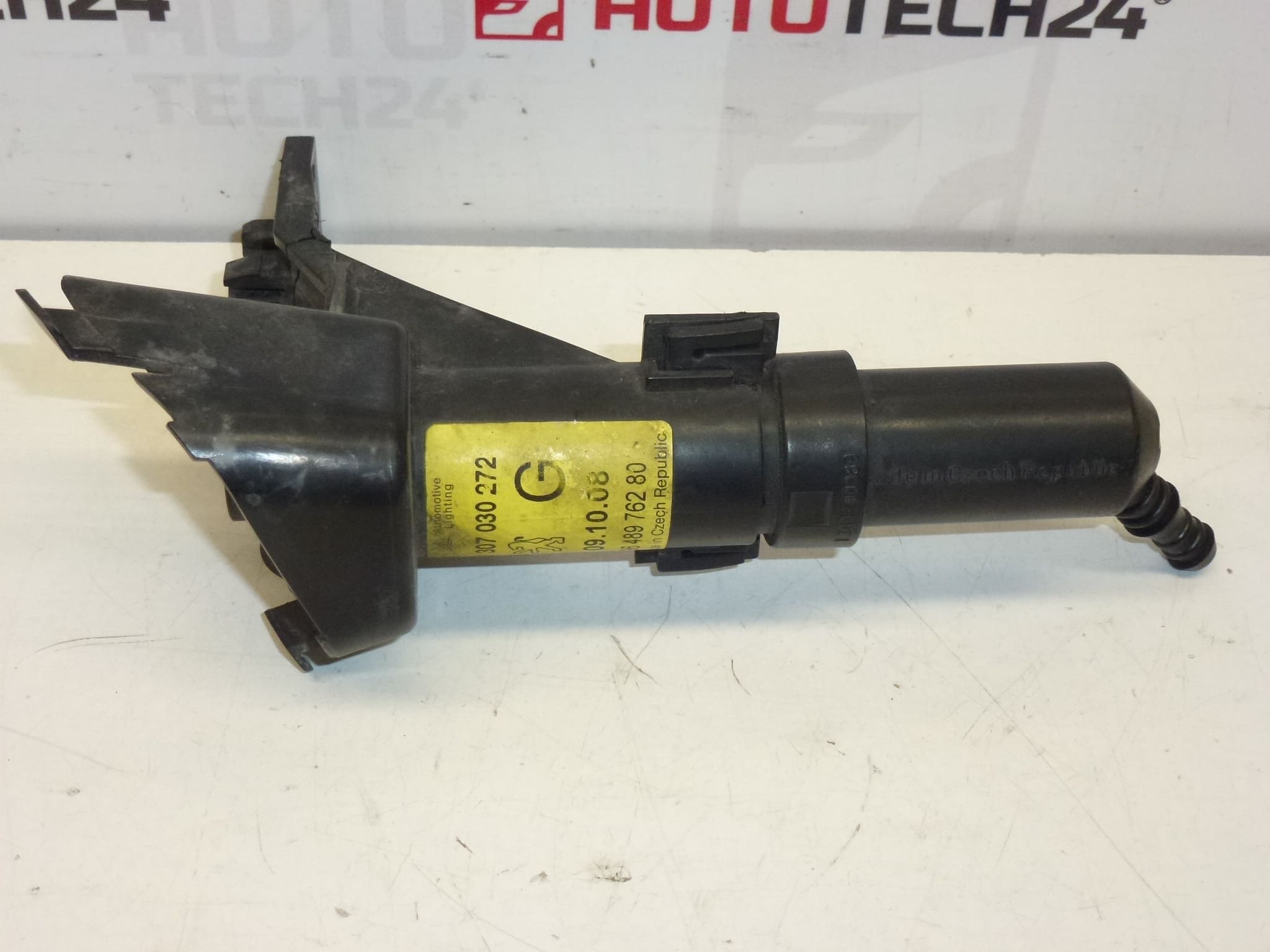 Boquilla completa de lavafaros izquierda para Peugeot 407 6438L9 6438N1 - Imagen 2