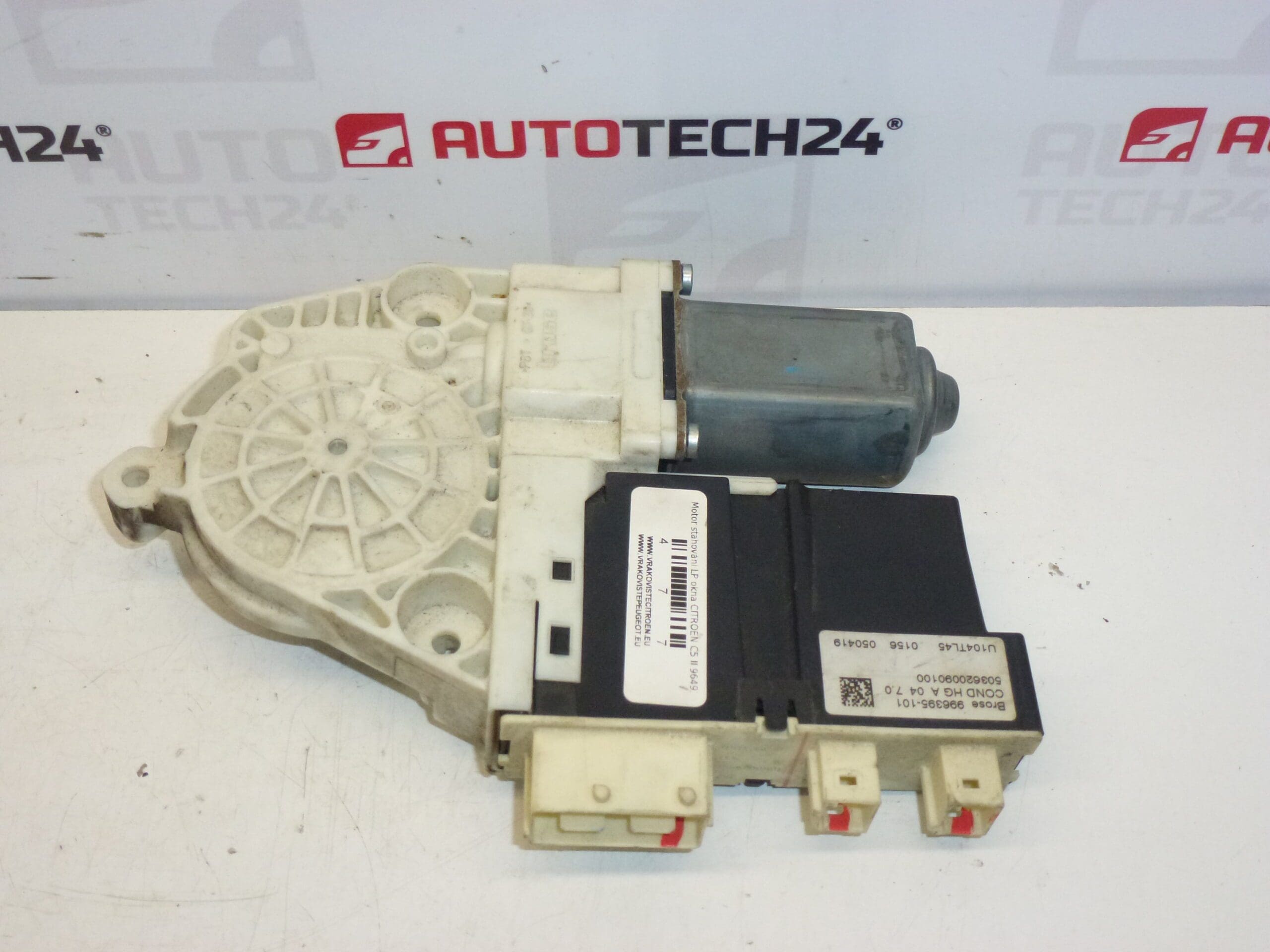Motor del elevalunas eléctrico delantero izquierdo Citroën C5 II 9649304380 9221AK - Imagen 2