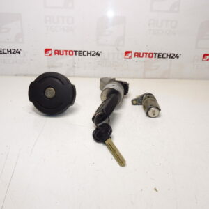 Juego de cerraduras con 1 llave para Peugeot 307 4162JC 4162KG