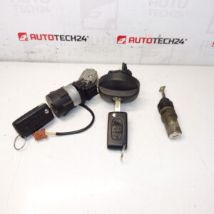 Juego de cerraduras, 2 llaves Peugeot 307 CC 4162KH