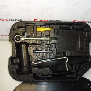 Kit de herramientas (gato y llave) para Citroën C4 Picasso, referencias: 6736A7, 674418, 672594, 671809, 671739