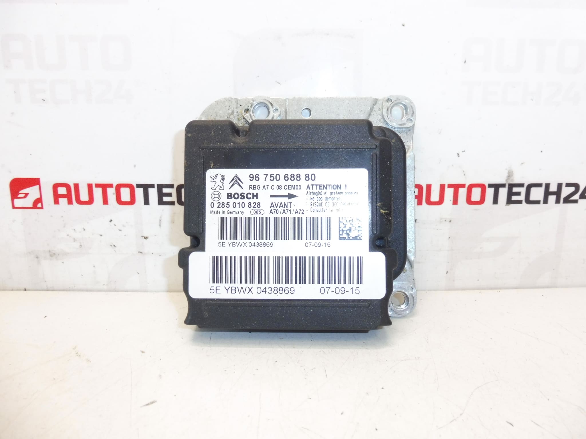 Bosch Peugeot 207 Unidad De Airbag 9675068880 0285010828
