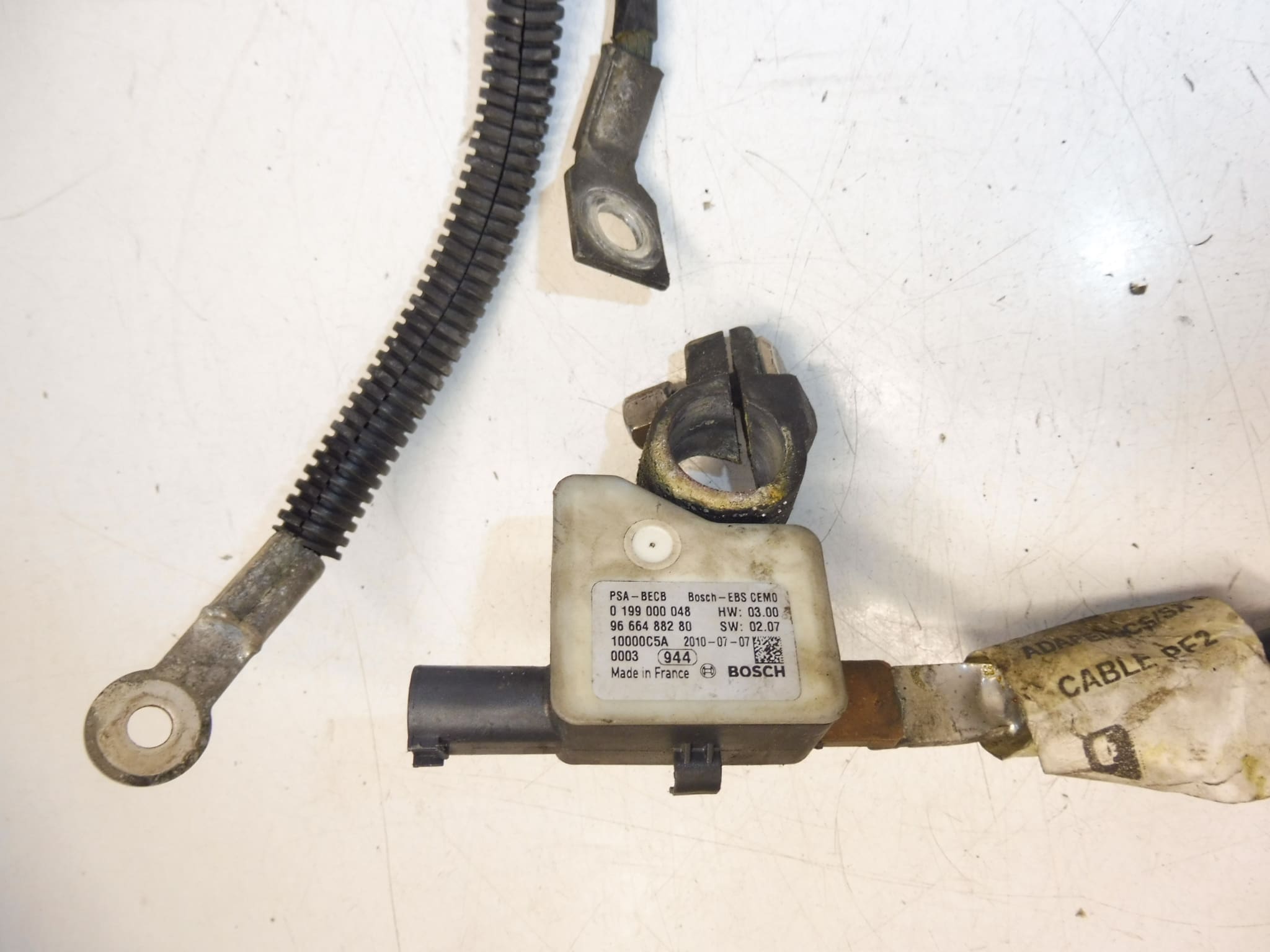 Conjunto de cableado de masa del motor Citroën Peugeot 9672183080 9666488280 - Imagen 2